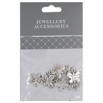Charms 13mm Silver Plate Butterfly Pack 8